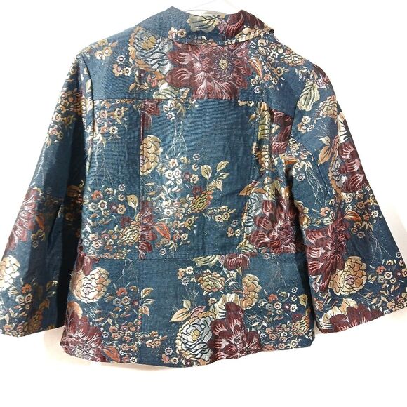 Isaac Mizrahi NWT Floral Zip Jacket/Blazer - Picture 3 of 12